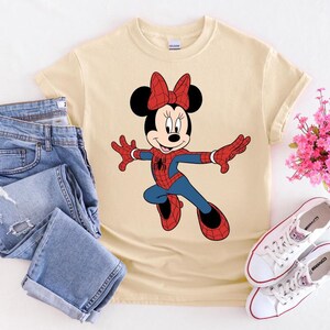 Costume Disney Mickey et Minnie Spiderman, chemise Spider Man rétro Marvel, chemise fans MCU, WDW Magic, chemise voyage Disney's Hollywood Studios image 4