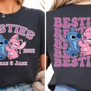 Sudadera Stitch Angel Besties, camiseta a juego Disney Friends, camiseta Stitch Angel Besties, camiseta Disney Stitch, camiseta Disney Besties imagen 7
