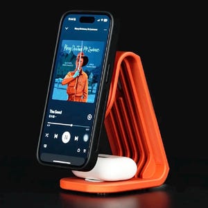MagSafe Ladestation iPhone & Apple Watch | 2-in-1 Docking Station | Moderner Ständer | Minimalistisches Design | Schreibtisch Organizer