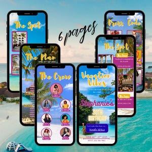 Birthday Trip Invite Template