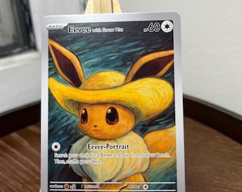ポケモンカードゲーム Pokemon Card Eevee with Straw Hat SVP085 Eevee With Straw Hat Van Gogh Museum Pokemon Card Proxy Card