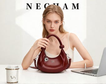 Mini sac rouge à poignée supérieure, sac à main élégant
