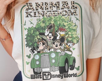 Disney Mickey & Friends Animal Kingdom Safari Mode Comfort Colors Shirt, Walt Disney World Trip Tee, Let's Get Wild Disneyland Shirt