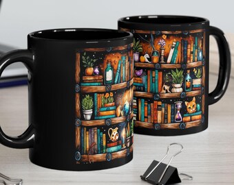 Taza acogedora con forma de estantería - Cerámica - 2 tamaños