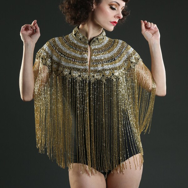 Gold Fringe Dress Etsy UK