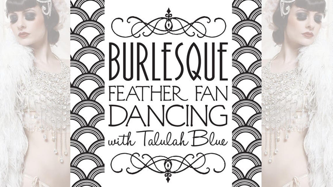 How to BURLESQUE FEATHER FAN Dance: Video Tutorial | Etsy