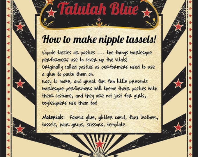 How to Make Nipple Tassels Etsy UK