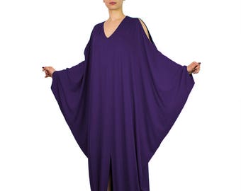 VENTA Kaftan púrpura talla grande, vestido maxi Vestido de verano kaftan / Maxi vestido de embarazo / maxi vestido de ajuste suelto, Vestido de gran tamaño RIVIERA