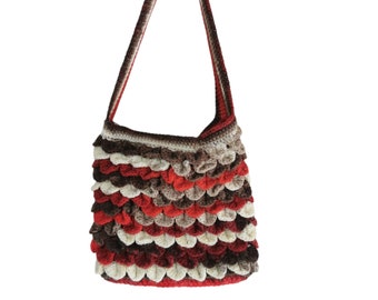 Crochet Bohemian Bag: Cotton Boho Festival Handbag