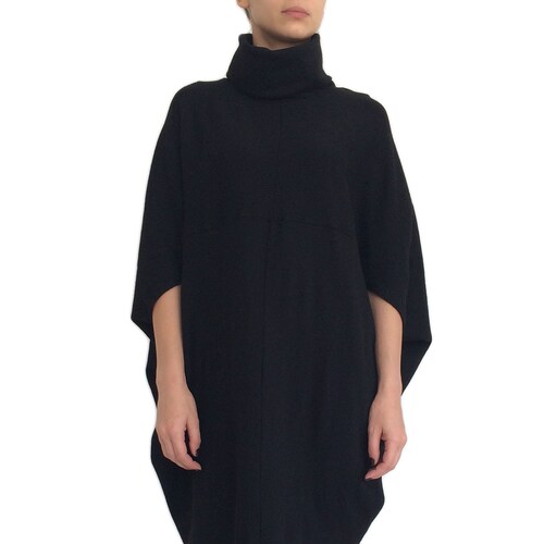 Oversize sweater dress/ Black sweater dress/ Sweater dress tunic/ Loose sweater/ Plus size sweater/ Plus size dress/ Maternity dress URBAN