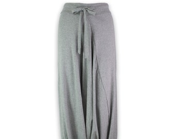 SALE Aladdin pants/ Loose yoga pants/ Green boho pants/ Drop crotch sweatpants/ Harem pants/ Plus size harem/ Harem boho baggy pants