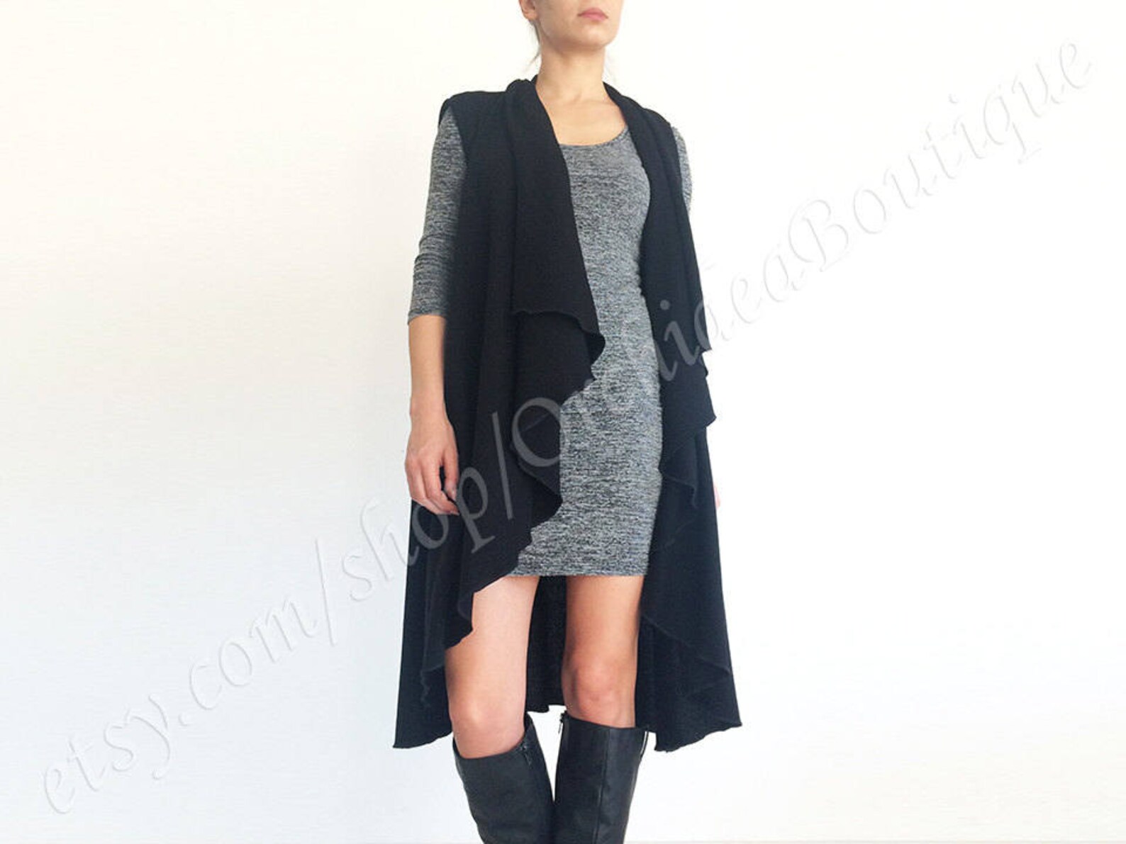 Long Vest Cardigan/ Long Vest Plus Size/ Long Boho Cardigan/ Etsy