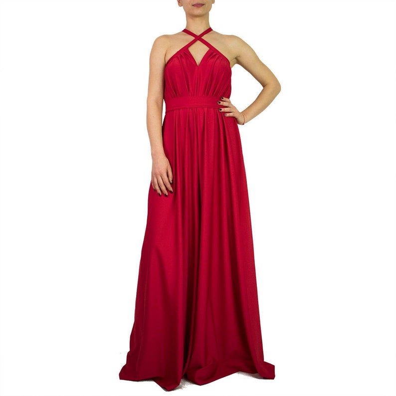 Red Women loose jumpsuit/ loose pants jumpsuit/ jumpsuits plus Etsy