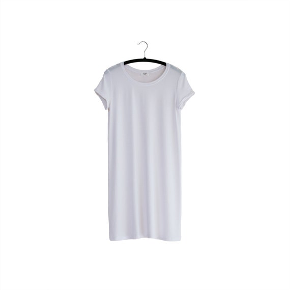 white t shirt dress plus size