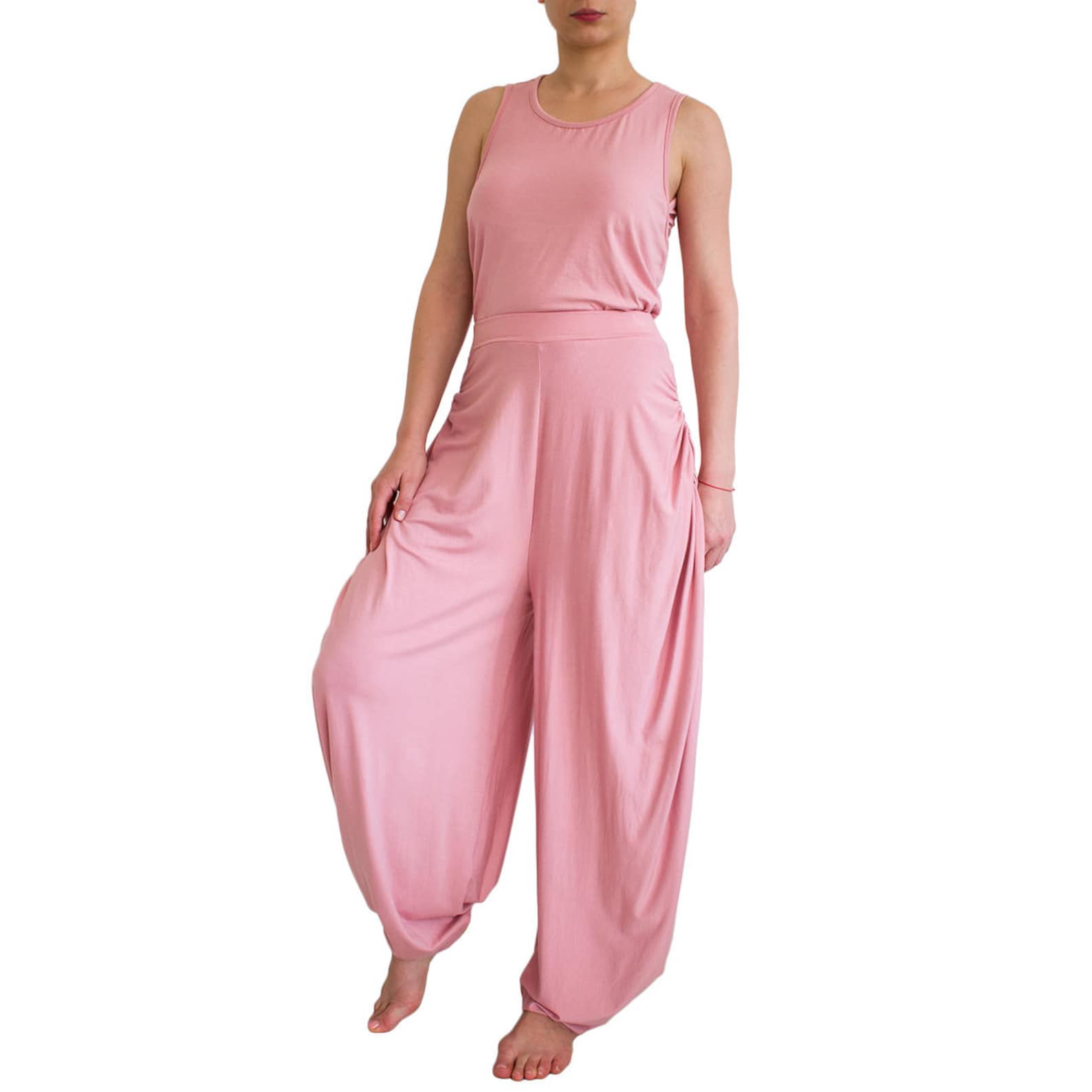 Loose Pink Jumpsuit Women Plus Size Baggy Jumpsuit Drop Etsy