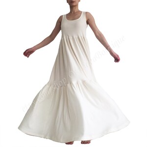 SALE Boho maxi dress/ beach wedding dress, flowy maxi dress/ women long dress/ organic cotton/ summer caftan/ maternity GREENECA