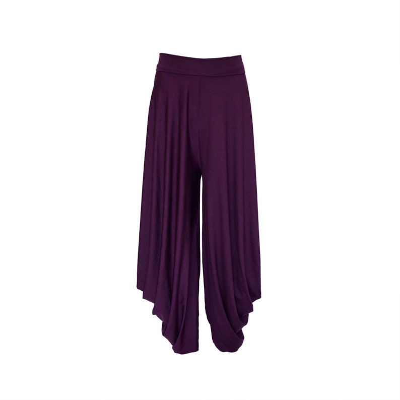 Drapé Pantalon à jambe large pantalon harem décontracté ample plus taille boho chic best-seller pantalon femme tendance articles jersey xl, xxl, xxxl CONFORT image 8