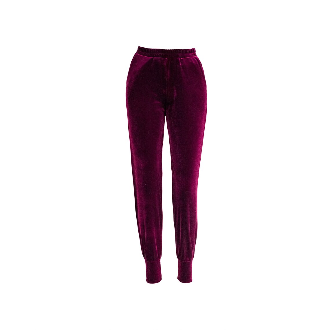 plus size velvet jogger set