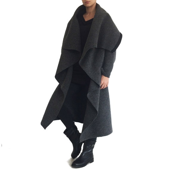 wool wrap coat plus size