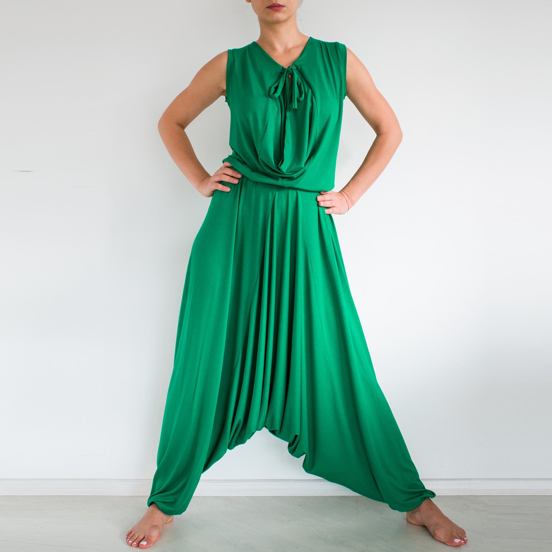 green womens romper