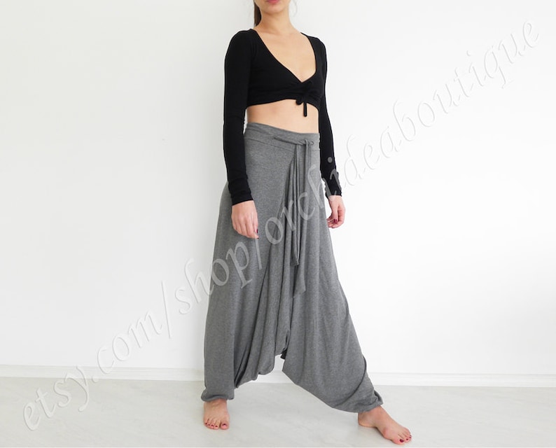 plus size drop crotch pants