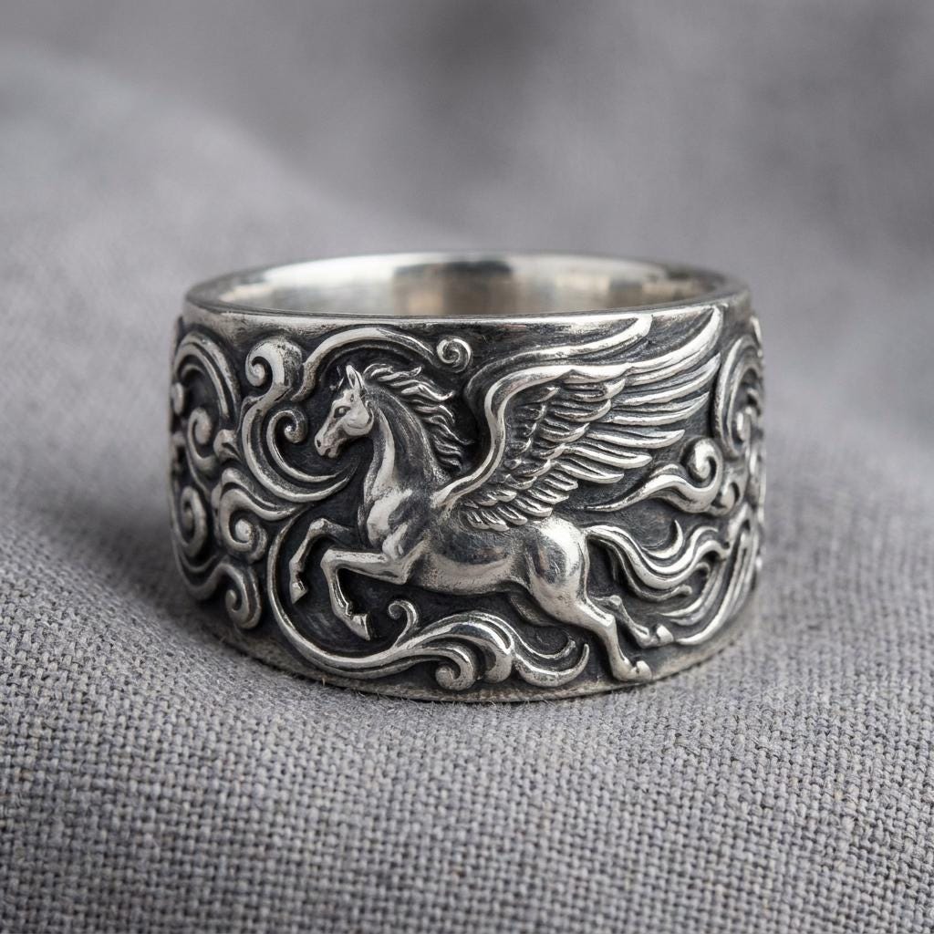Pegasus Ring - Etsy