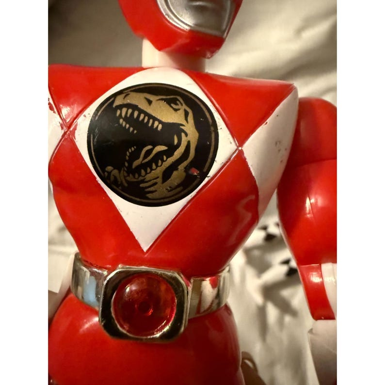 1993 Bandai Mighty Morphin Power Rangers Lot Red Black Blue Figures MMPR Bild 8