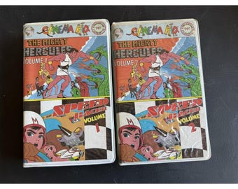 Speed Racer Hercules VHS Lot Volume 1 2 Cinema Kid Rare Vintage Anime