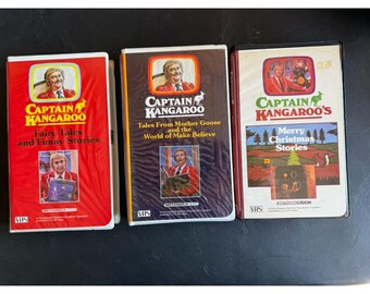 Captain Kangaroo VHS Lot Fairy Tales Mother Goose Christmas Stories