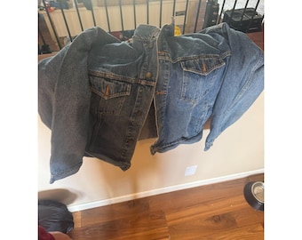 Vintage Marlboro Country Store Denim Jacket Collar XL Made Canada