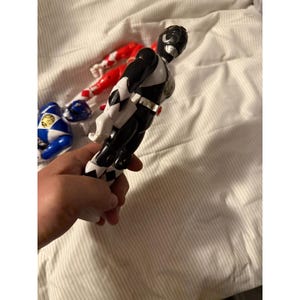 1993 Bandai Mighty Morphin Power Rangers Lot Red Black Blue Figures MMPR Bild 7