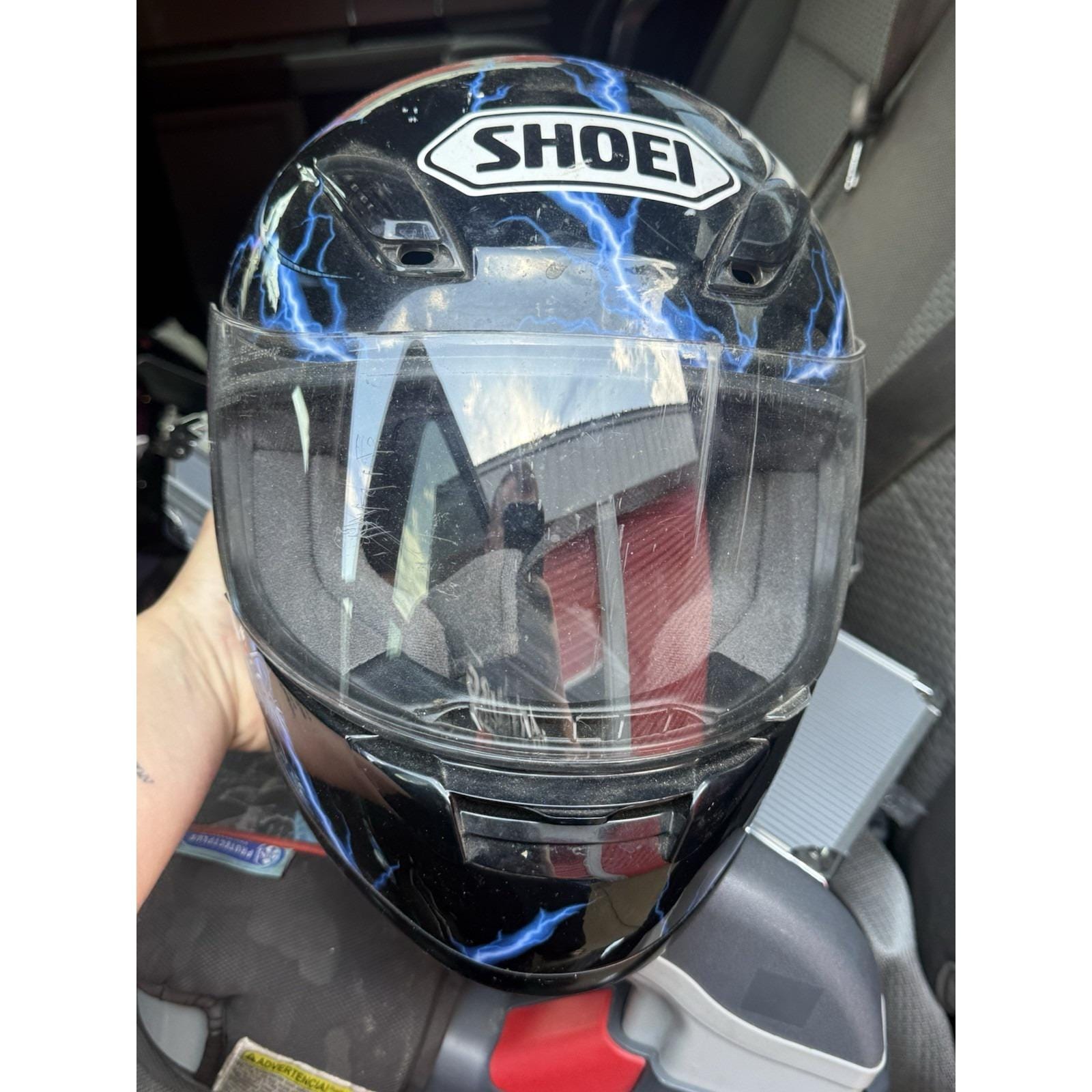 Shoei Full Face Motorcycle Helmet Dragon Graphic DOT Snell Small