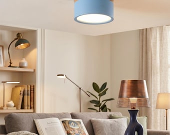 Plafoniera a LED moderna in stile nordico, a montaggio superficiale – Faretto in alluminio dimmerabile per la decorazione d'interni