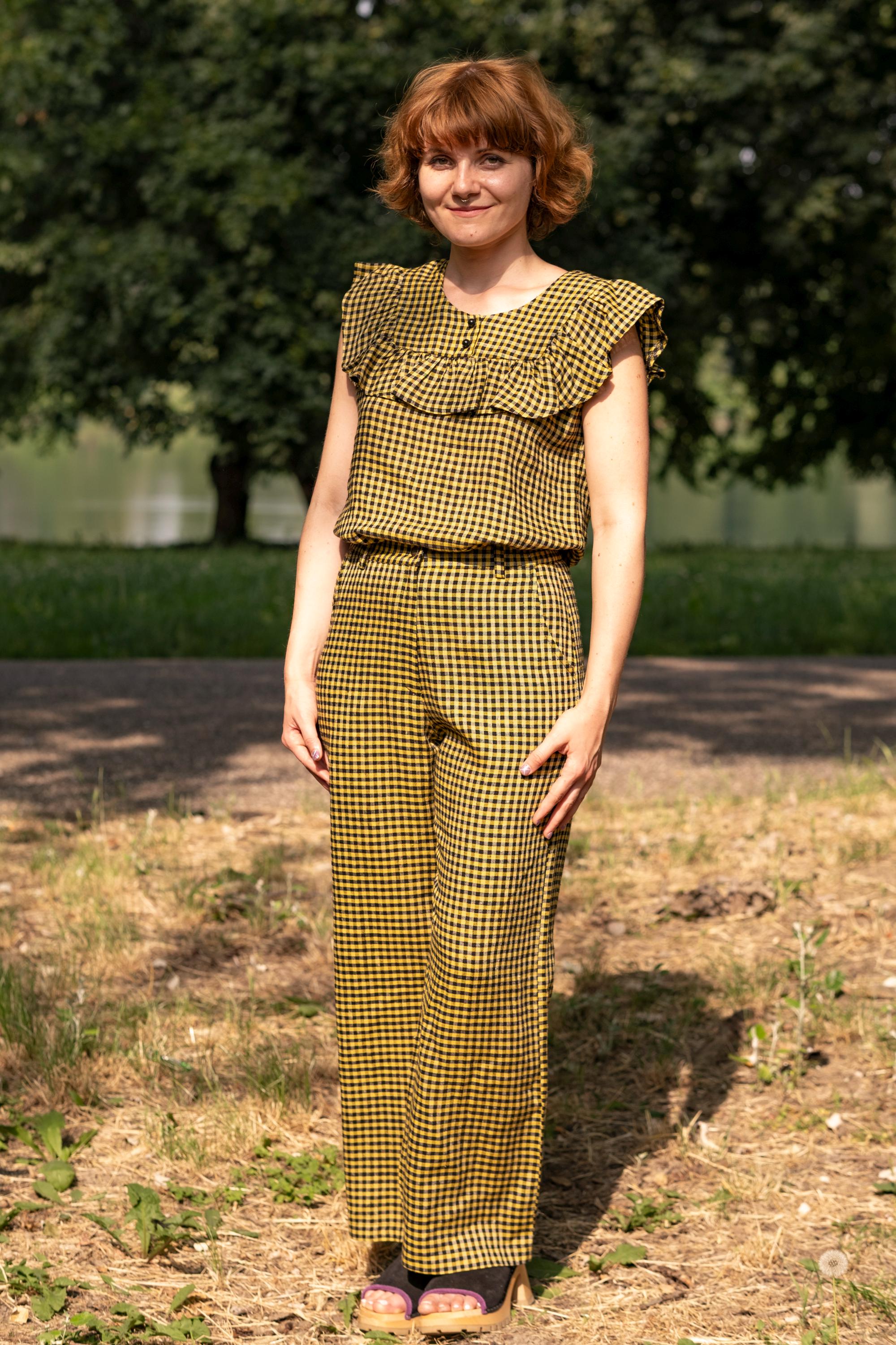 Vichy Linen Pants - Etsy