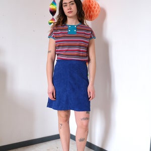 Handmade cotton multicolor stripes shirt with squared detail Margate shirt/multi-magenta stripes image 4
