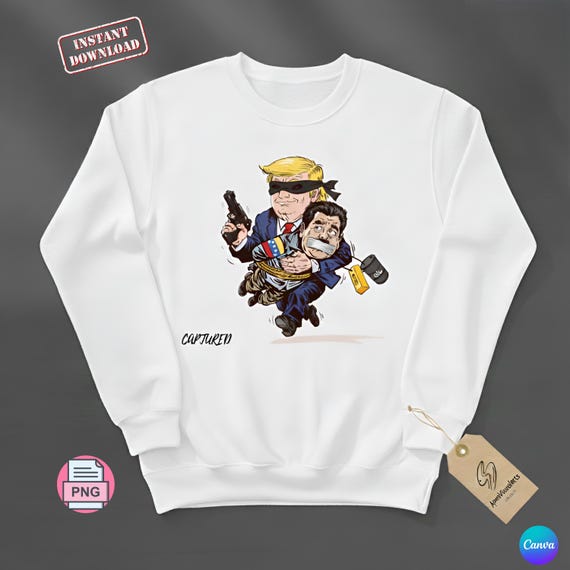 Maduro Captured 2026 PNG, Venezuela Libre Freedom Design, Venezuela Libre, Nicolas Maduro Digital Download for T-Shirts, Stickers, Prints