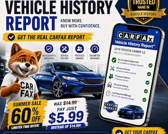 Vehicle History Report | Instant Digital Delivery