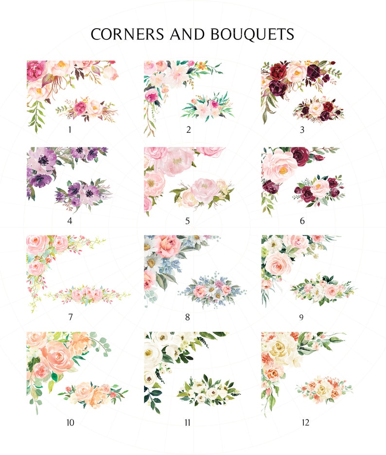 Various Sizes Seating Plan Bridal Shower Seating Chart Personalized PDF and JPG Files Vintage By Table Floral Options