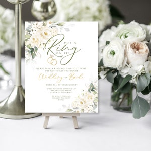 Greenery &#39;Put a Ring on It&#39; Bridal Shower Game (Digital Download)