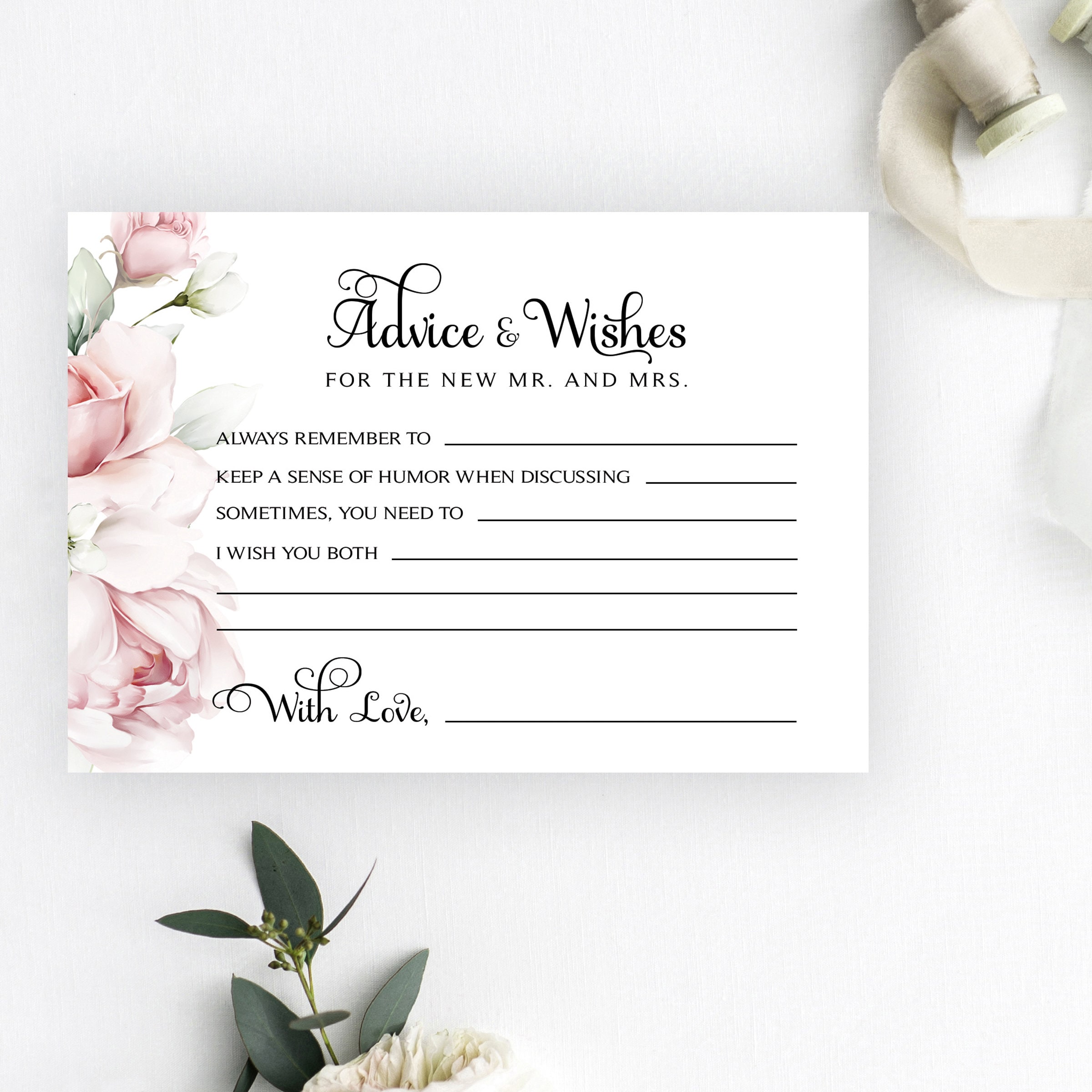 Advice and Wishes Cards Best Wishes Cards Winter Roses - Etsy