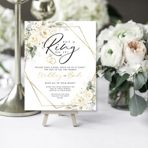 Greenery &#39;Put a Ring on It&#39; Bridal Shower Game (Digital Download)