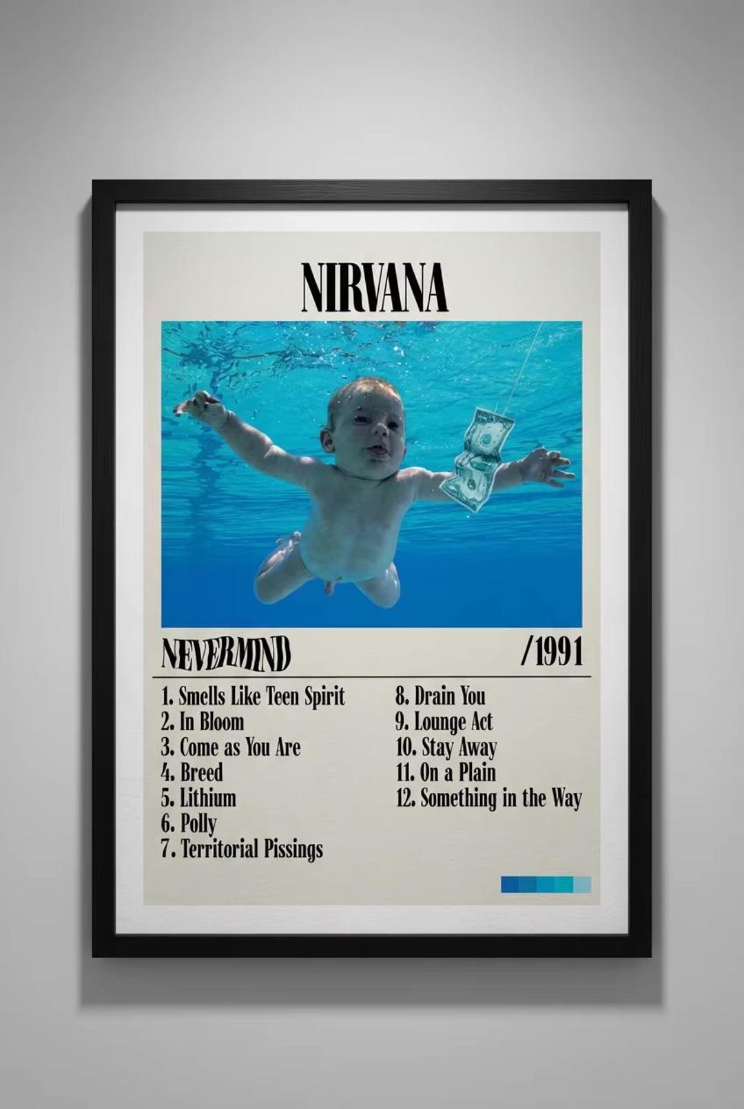Nirvana Nevermind Album Cover Poster - Etsy