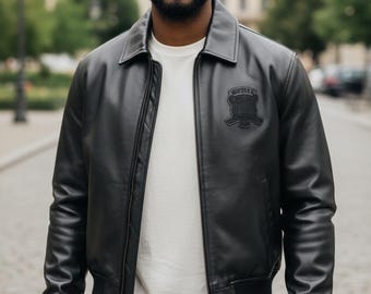 Avirex USA Leather Bomber Jacket for Men | Urban Fashion Outerwear