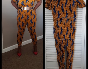Afro-Jumpsuit, Ankara Jumpsuit, African Print Jumpsuit, African Fashion