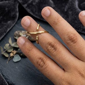 Sterling Silver Mallet Finger Splint Ring: Adjustable Trigger Finger Support, Comfort Jewelry, Arthritis Ring, Gift For Her, Finger Ring