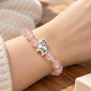 Kristall-Schaf-Charm-Armband für schmale Handgelenke, Geschenk zum Jahr des Schafes 2027, Schmuck des chinesischen Tierkreiszeichens