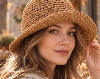 Large Head Straw Hat for Women 60–65cm, 23.6–25.6in, XL Summer Beach Sun