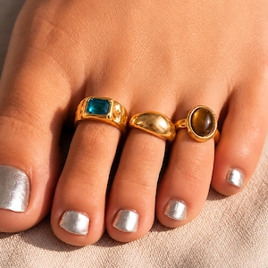 Conjunto de anillos de cristal ajustables para los dedos del pie para mujer, joyería para bodas de verano en la playa, regalo de la suerte para la dama de honor