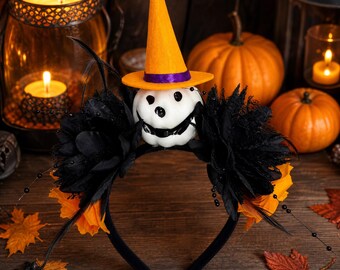 Halloween Witch Headband for Women, Statement Party Costume Accessory, Playful Gift for Best Friends