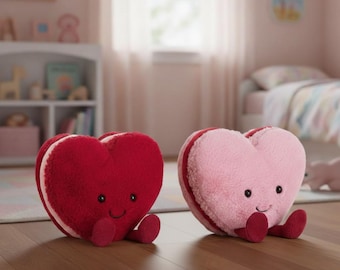 Jellycat Pink Heart Plush Toy – Soft Cuddly Love-Themed Stuffed Gift for Kids & Collectors